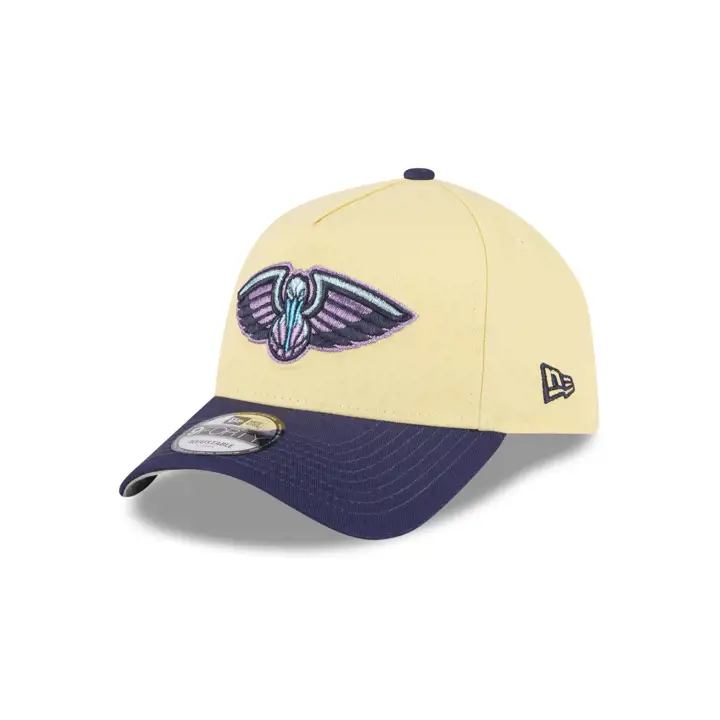 Pelicans NBA Color Pack 9FORTY A-Frame Jaune/Marine/Gris