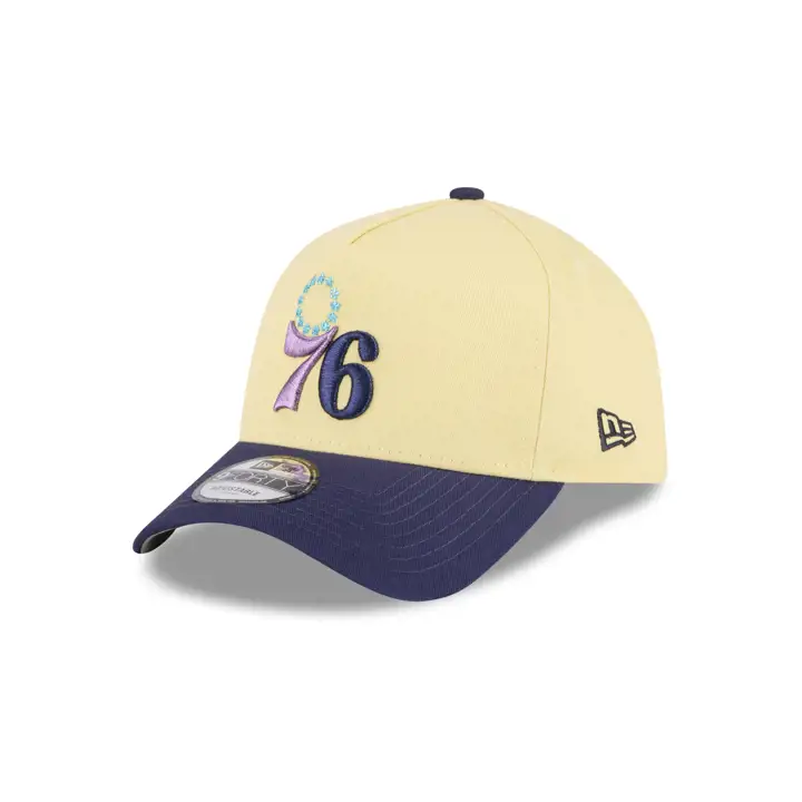 Casquette 9FORTY A-Frame Yel/Navy/Gry NBA des 76ers, coloris saisonniers