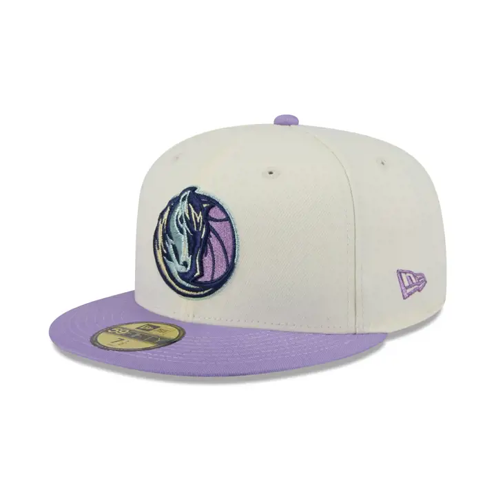 Casquette 59FIFTY Dallas Mavericks NBA Couleurs Argent/Violet/Gris