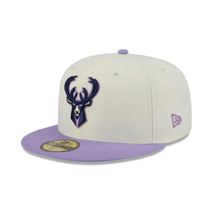 Casquette 59FIFTY NBA Color Pack Milwaukee Bucks Argent/Violet/Gris
