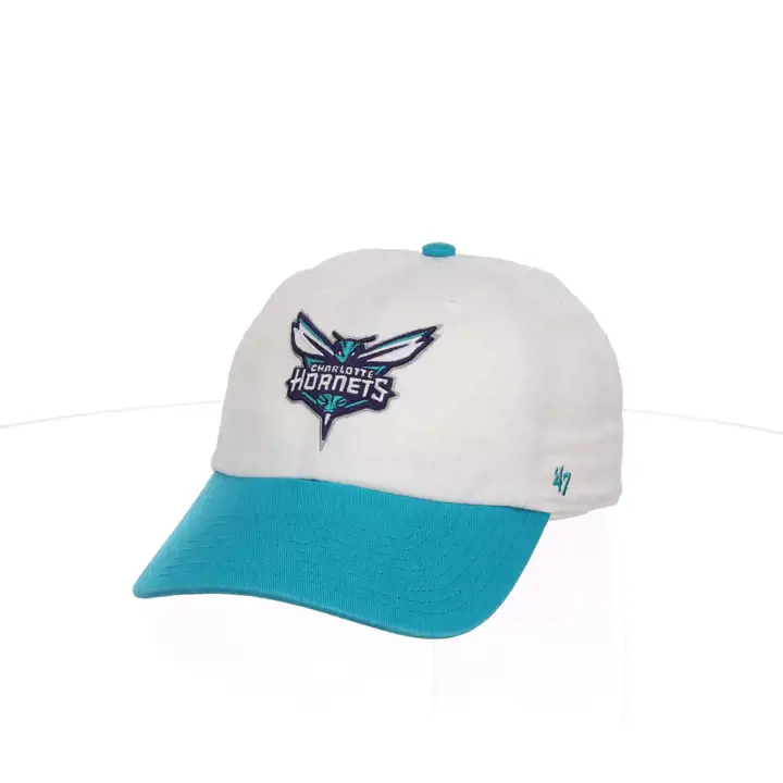 Charlotte Hornets NBA '47 White 2T Clean Up BLA/TURQ