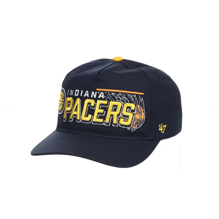 Casquette snapback '47 NBA Indiana Pacers "Hook Shot Hitch" bleu marine/vert