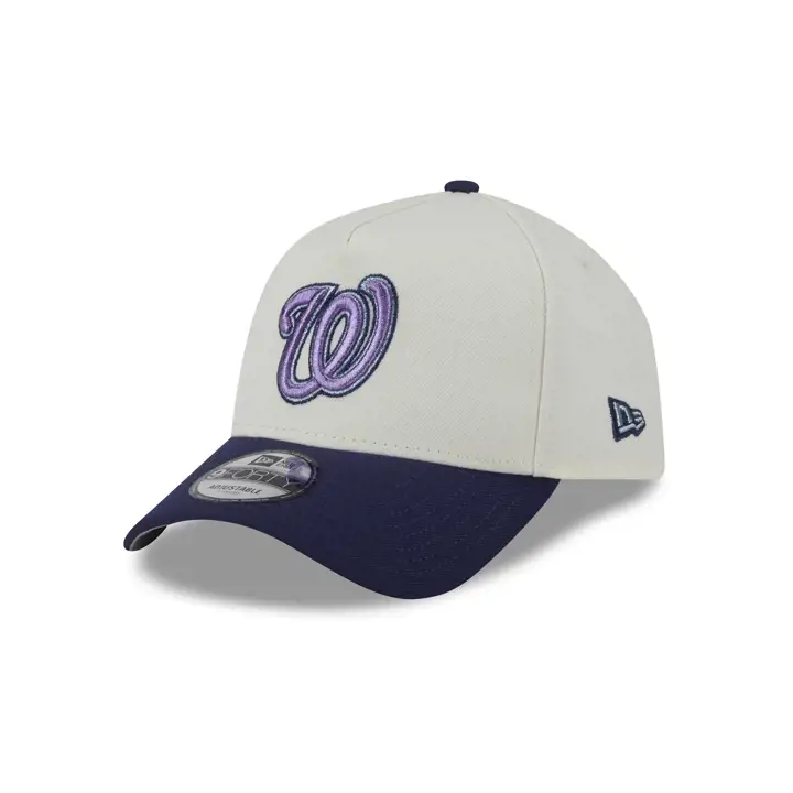 CASQUETTE 9FORTY RÉGLABLE MLB SP25 COLOR PACK NATIONALS BLANC/MARINE