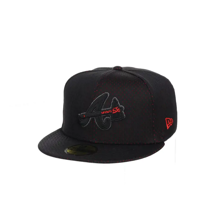 ATLANTA BRAVES MLB BLACKOUT MESH POP 59FIFTY BLK