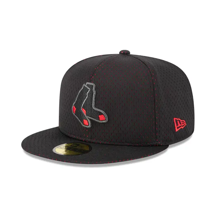 CASQUETTE 59FIFTY MLB BLACKOUT MESH POP DES BOSTON RED SOX NOIRE