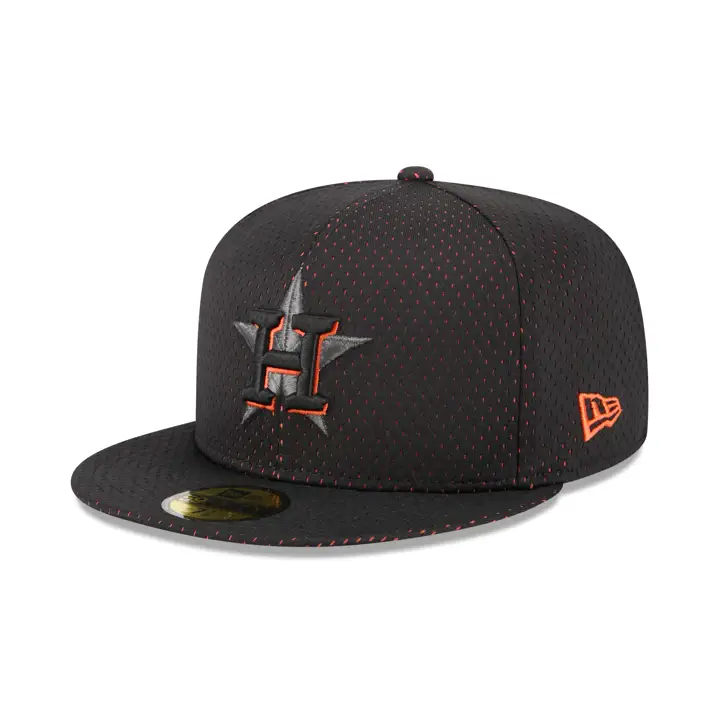 HOUSTON ASTROS MLB BLACKOUT MESH POP 59FIFTY BLK