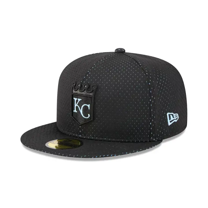 KANSAS CITY ROYALS MLB BLACKOUT MESH POP 59FIFTY NOIR