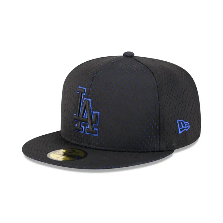 LOS ANGELES DODGERS MLB BLACKOUT MESH POP 59FIFTY BLK
