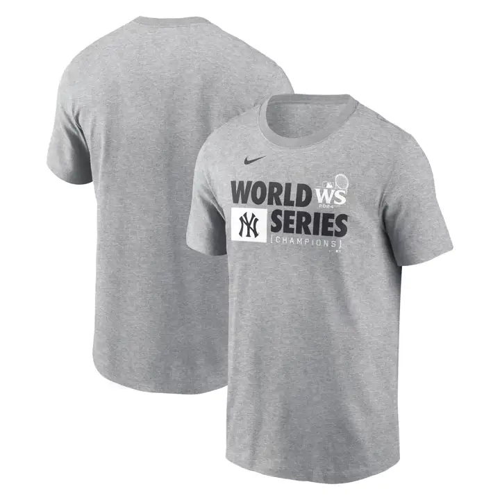 New York Yankees T-shirt Club Champion des World Series MLB 24 GRFONCÉ