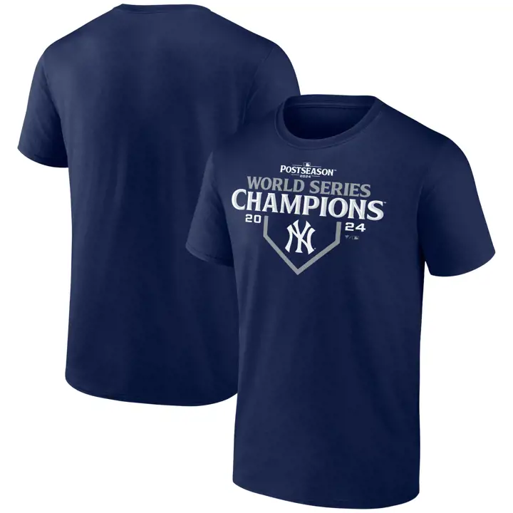 T-shirt "Totally Fly" des Yankees de New York, champions de la Série Mondiale de la MLB 24 BLEU MARINE