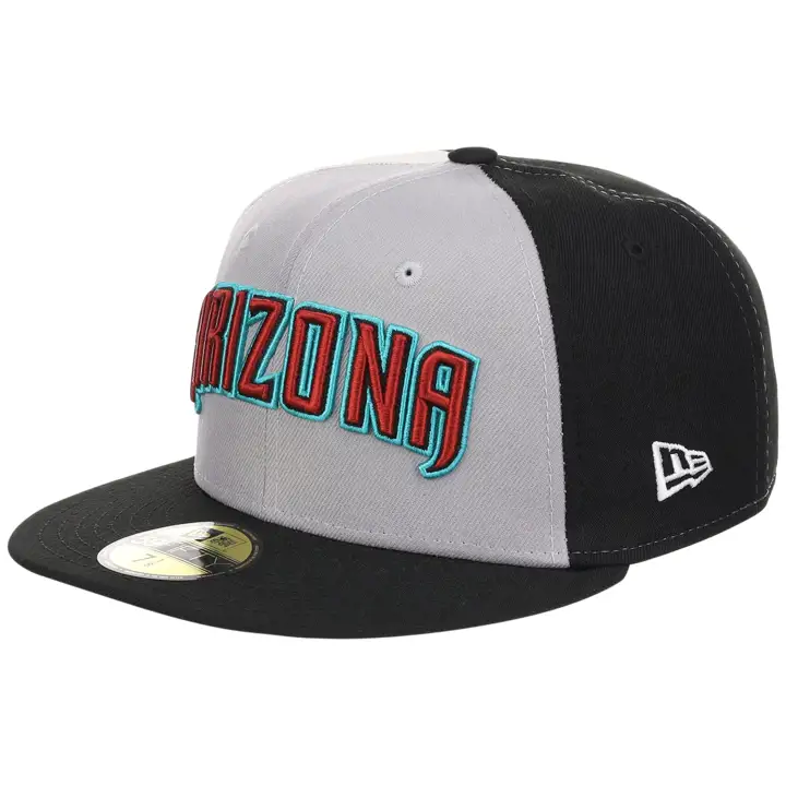 Casquette 59FIFTY LHD Diamondbacks MLB à motif tourbillon – Gris/Noir/Gris