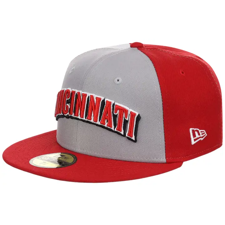 Cincinnati Reds MLB LHD Casquette ajustée Pinwheel 59FIFTY Gris/Rouge/Gris