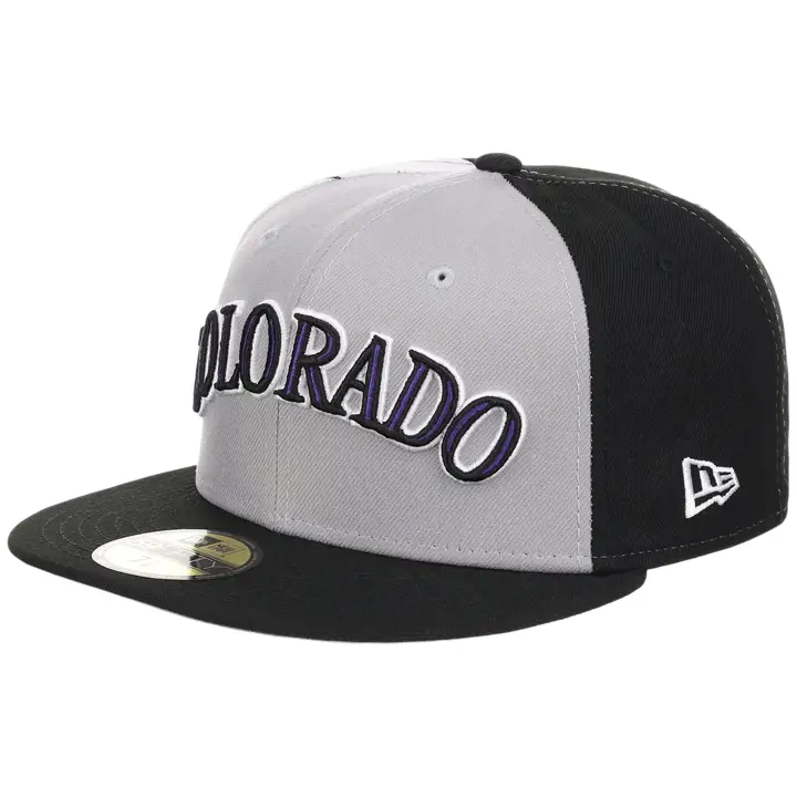Colorado Rockies MLB LHD Maillot Pinwheel 59FIFTY Gry/Blk/Gry