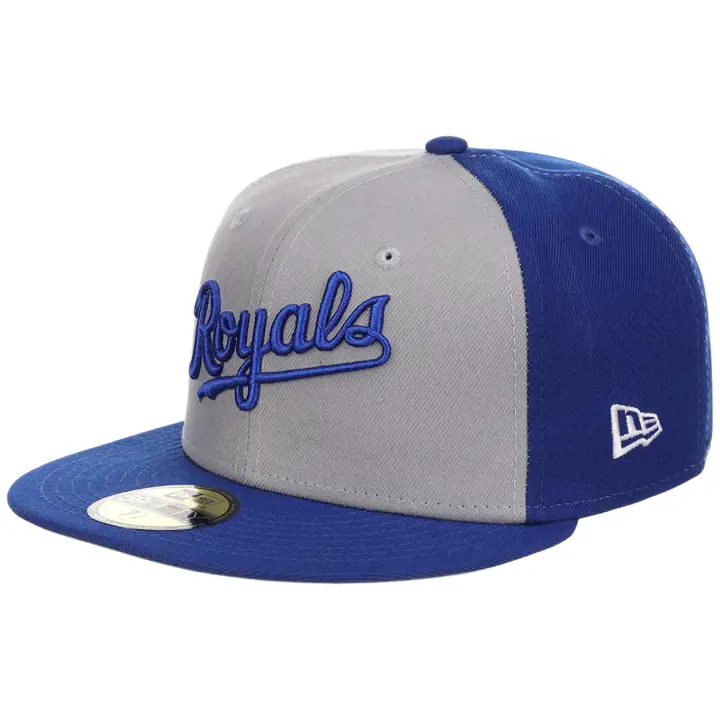 KC Royals MLB LHD Casquette 59FIFTY Tourbillon gris/bleu/gris