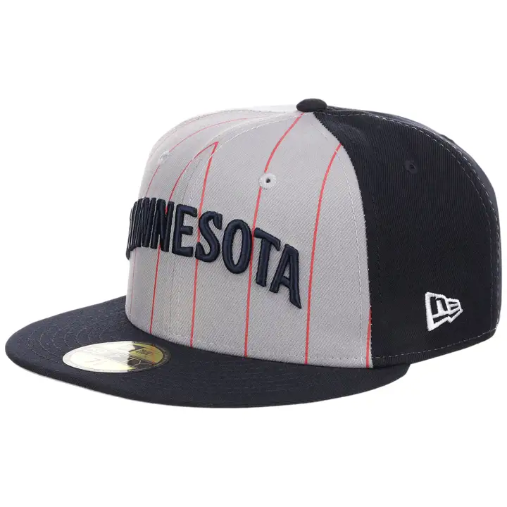 Minnesota Twins MLB LHD Jersey Pinwheel 59FIFTY Gris/marine/gris