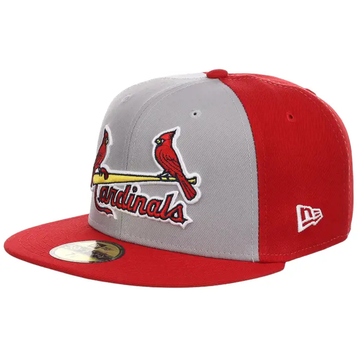 Cardinals MLB LHD Maillot Pinwheel 59FIFTY Gr/rouge/gr