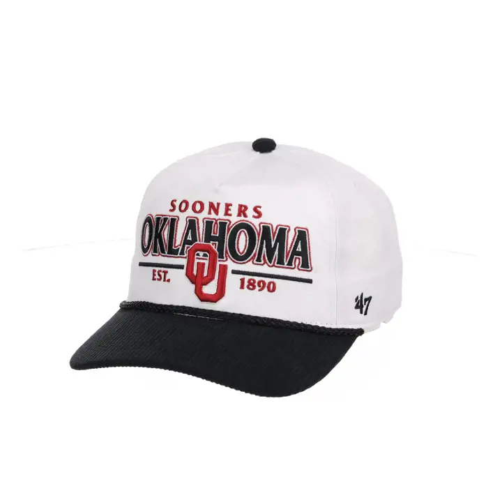 Oklahoma Sooners NCAA Rustic 2T Hitch Blanc