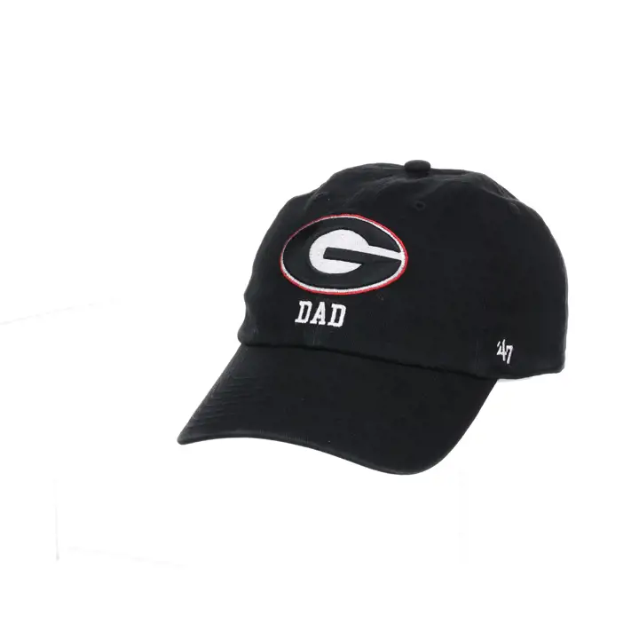Casquette NCAA Georgia Bulldogs Dad Clean Up Noire