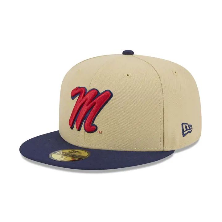 Mississippi Rebels LHD CFB BOWL 59FIFTY GL/MARINE/GRIS
