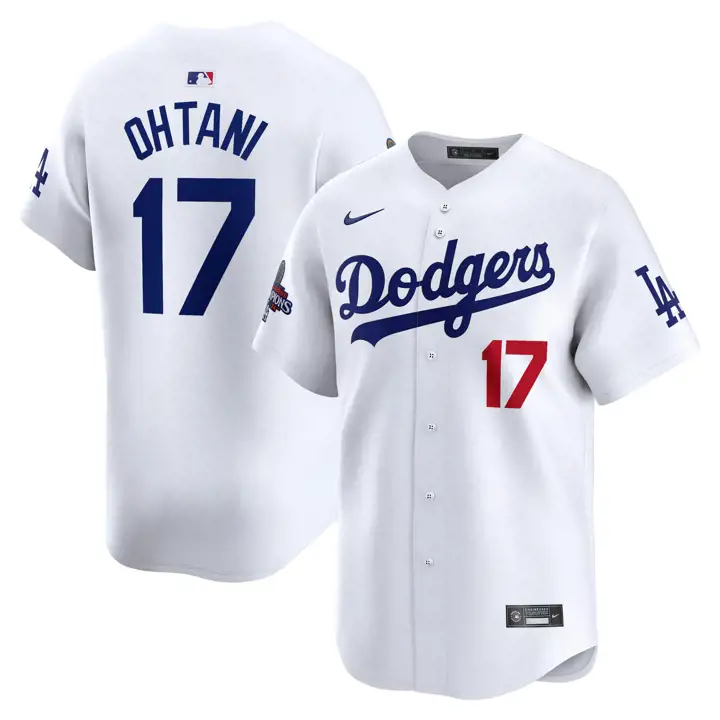 Maillot des Dodgers MLB WS Champ TEAM PATCH LTD 24 Shohei Ohtani