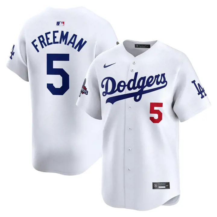 Dodgers MLB WS Champ TEAM PATCH LTD Maillot 24 F Freeman BLC