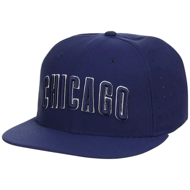 Casquette ajustée réplique Nike Chicago Cubs MLB GAUCHE Bleu/GRIS