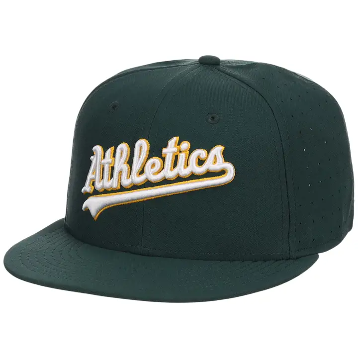 Oakland Athletics MLB Casquette ajustée replica LHD Nike Vert foncé/Gris