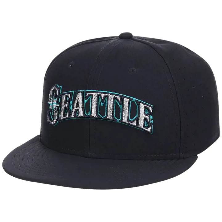 Seattle Mariners MLB LHD Nike Réplique Ajustée Bleu Marine/GRIS