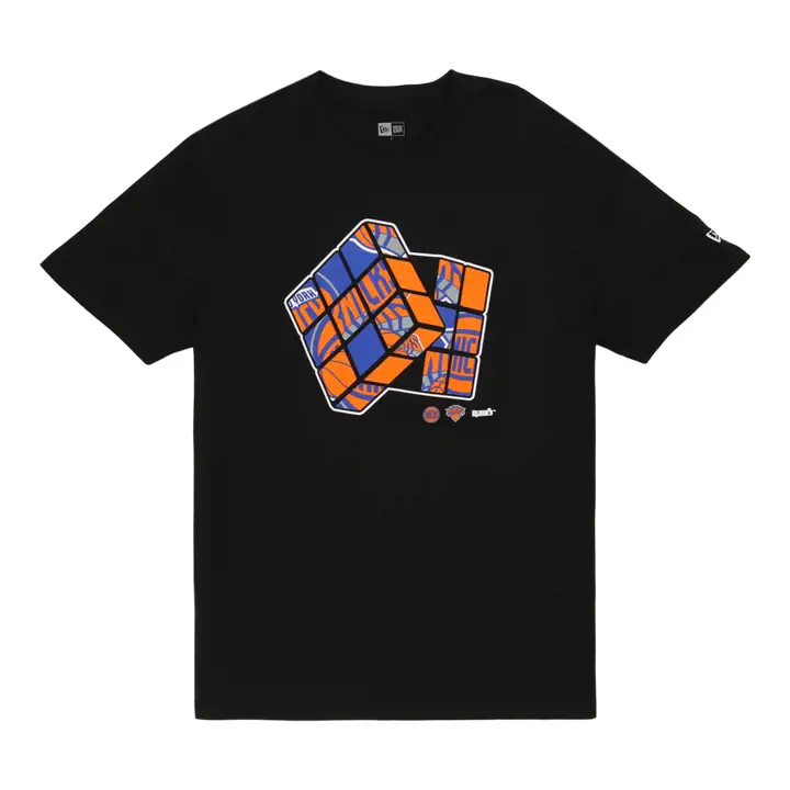 T-shirt Rubik's NBA New York Knicks Noir