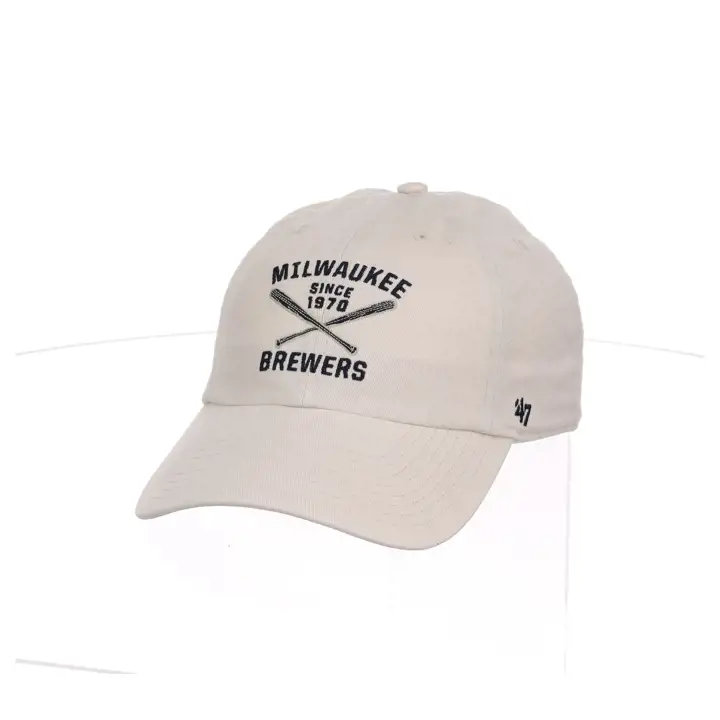 Milwaukee Brewers MLB Casquette Axis Ballpark « 47 Clean Up » Sable