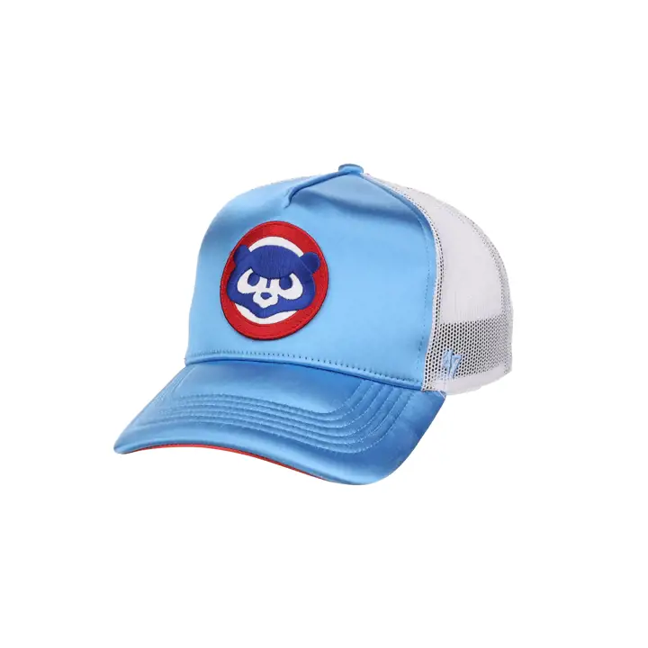 Casquette MVP DT Izzy Satin MLB Chicago Cubs pour femme – Bleu