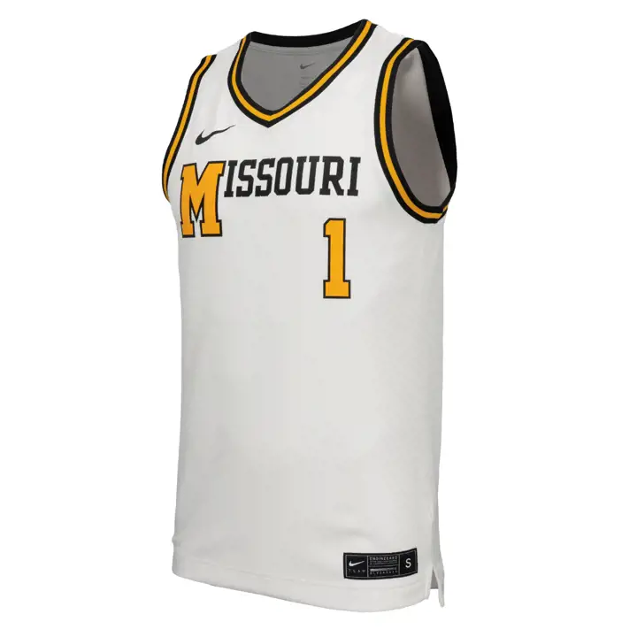 Maillot de basket-ball réplique NCAA Missouri Tigers Blanc