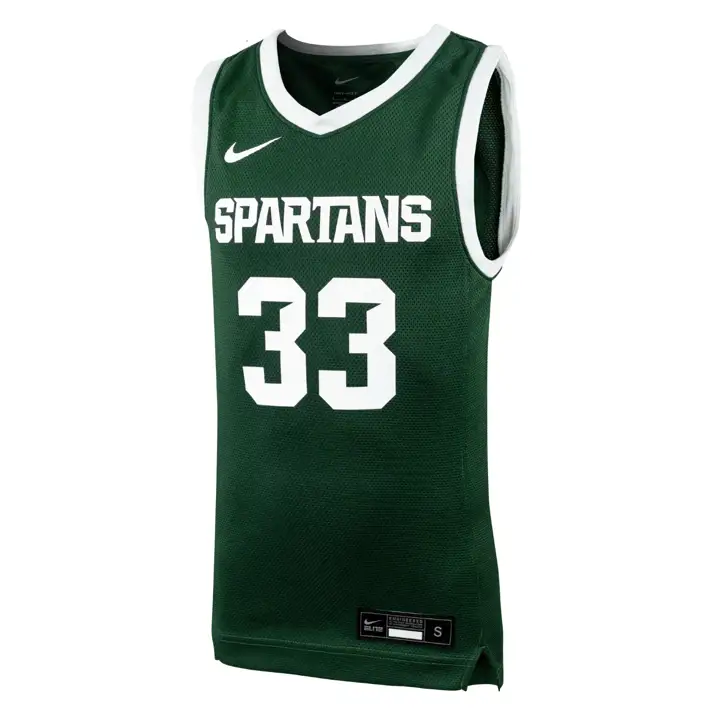 Maillot de basket-ball réplique NCAA pour jeune MSU Spartans - Vert