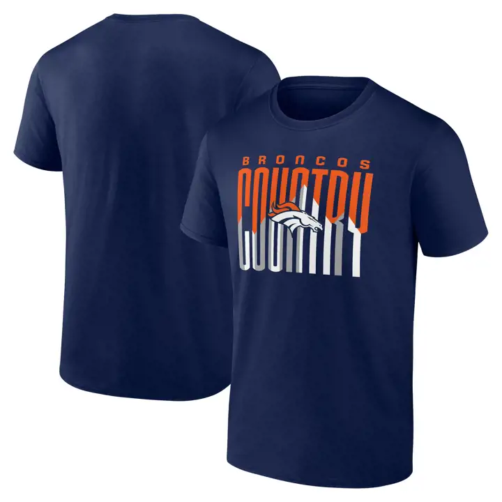 T-shirt Fanatics Hometown Denver Broncos 24 BLEU MARINE