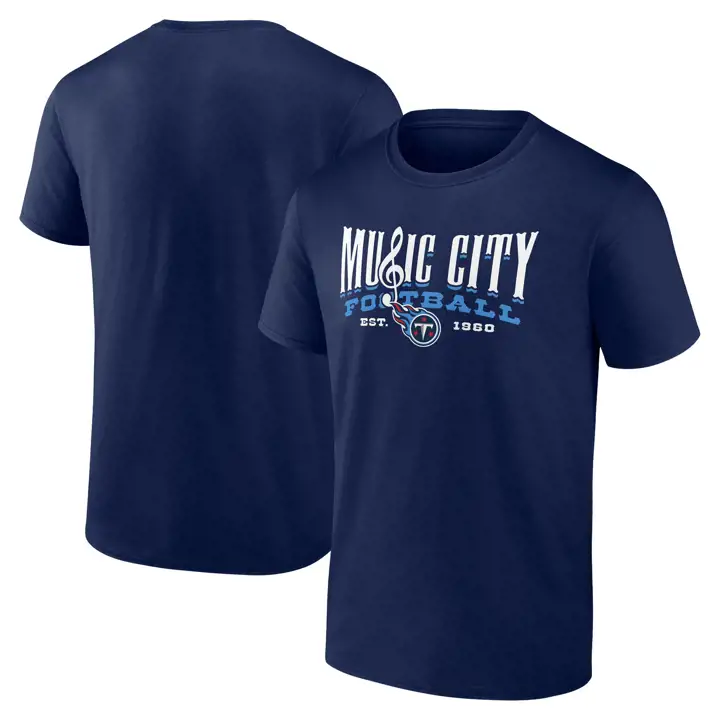 T-shirt domicile Fanatics des Titans du Tennessee 24 MARINE
