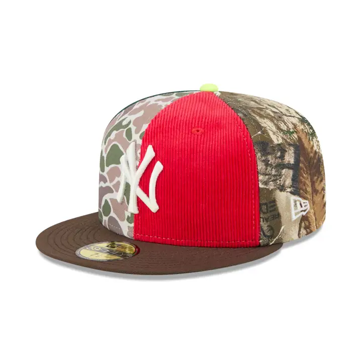 "Casquette Yankees MLB x Chase B « What The » 59FIFTY Multi/Flanelle/Rose"