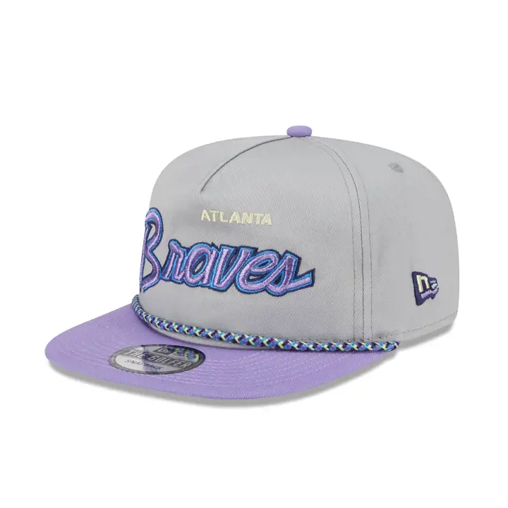 Atlanta Braves MLB NEW ERA HR HUES 2TONE GOLFER gry/ pur