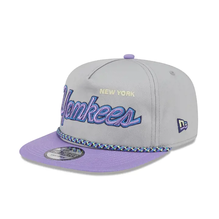 New York Yankees MLB NEW ERA HR HUES 2TONE GOLFER gris/ violet