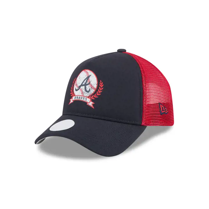 Atlanta Braves MLB NEW ERA FEMMES 9FORTY AF TRUCKER Marine