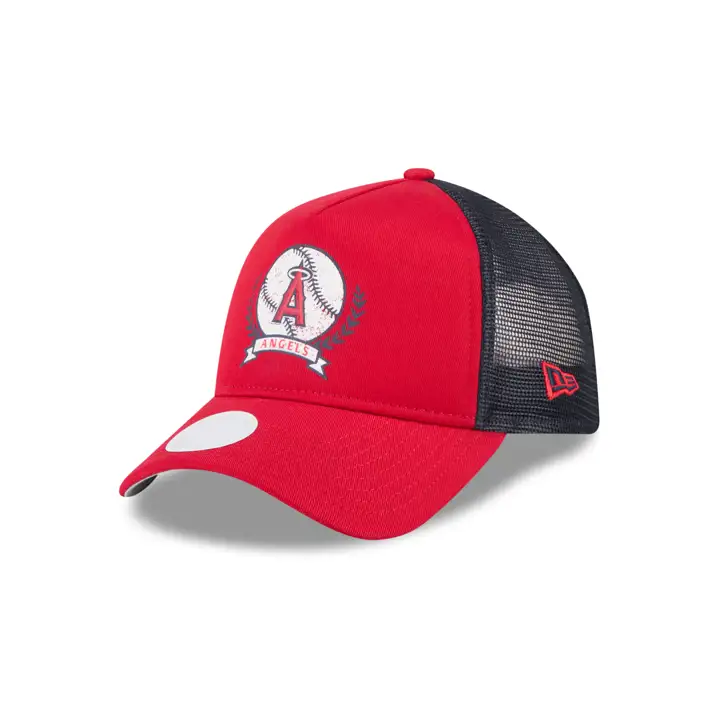 Los Angeles Angels MLB NEW ERA WMNS 9FORTY AF TRUCKER Rouge