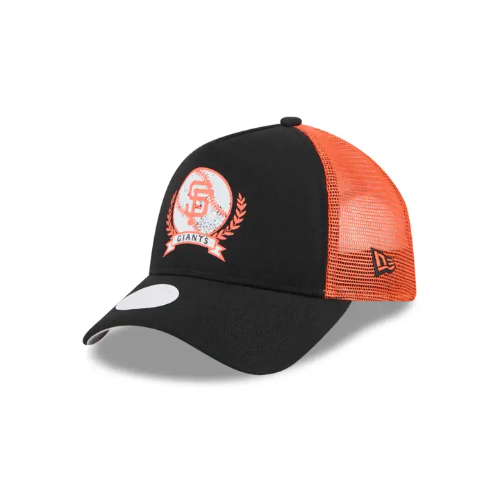 San Francisco Giants MLB NEW ERA Casquette TRUCKER Femme 9FORTY AF noir