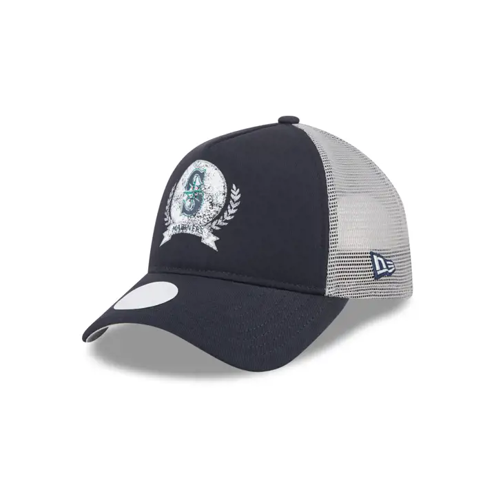 Seattle Mariners MLB NEW ERA CASQUETTE TRUCKER FEMME 9FORTY AF Bleu Marine