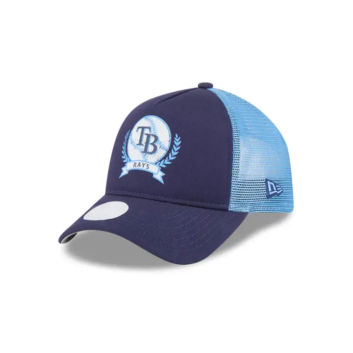 Casquette de Baseball Femme New Era 9Forty Af Trucker Tampa Bay Rays Bleu