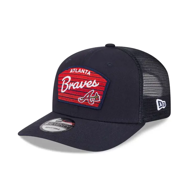 Casquette trucker Atlanta Braves MLB NEW ERA GRADIENT 9SEVENTY bleu marine