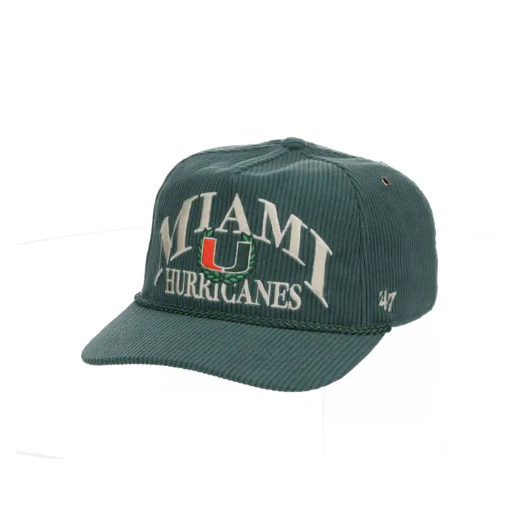 Miami Hurricanes NCAA Pitchout Cord Hitch Vert Foncé