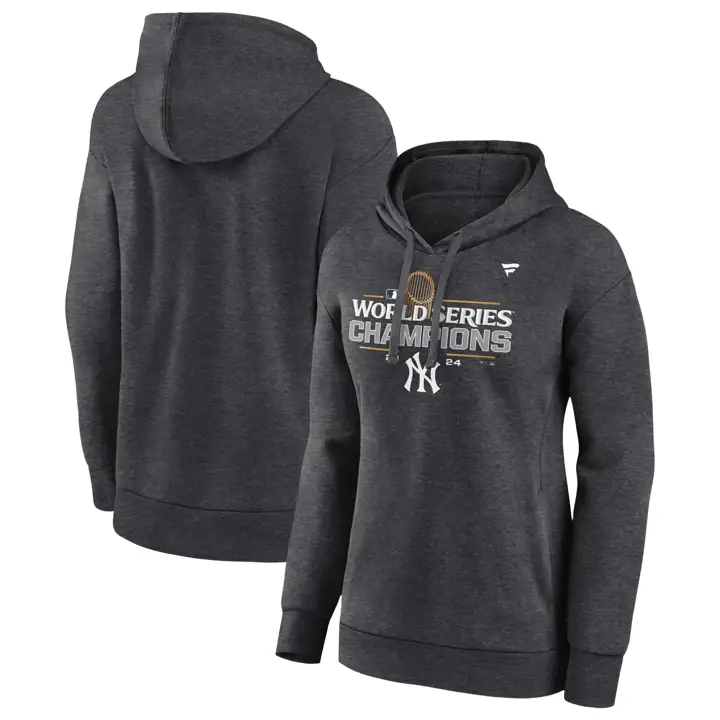 New York Yankees Sweat à capuche MLB Locker Room Femme 24 ANTHRACITE