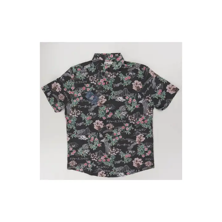 Haut imprimé floral Sakura MLB des Dodgers de Los Angeles, noir