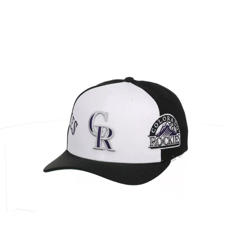 COLORADO ROCKIES MLB Visière Pro Pinch Blanc/Noir