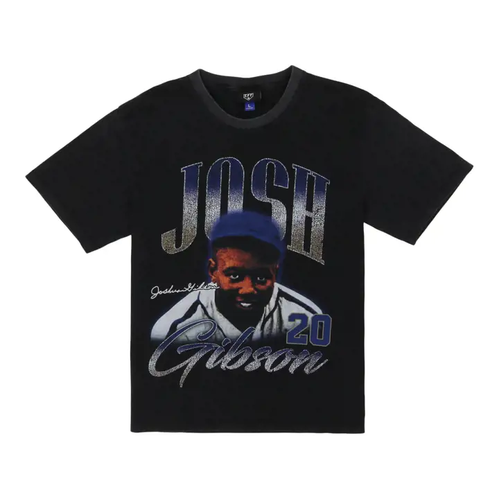 Homestead Grays TGUG Gibson Player Tee 25 Josh Gibson Noir