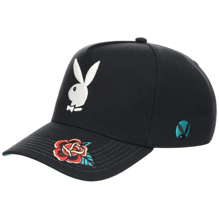 Playboy ENCRÉ Casquette Snap A-Frame Noir/Ast